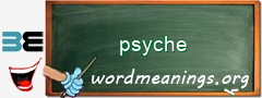 WordMeaning blackboard for psyche